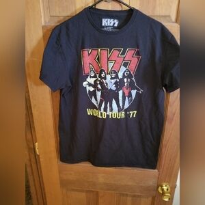 KISS World Tour '77 Black T-Shirt